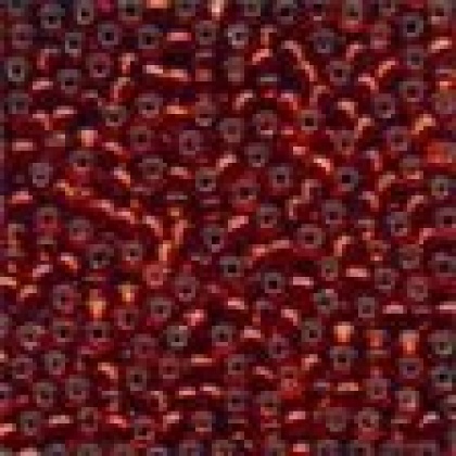 2.25 GRAMS Antique Seed Beads Rich Red #03049 Silverlined 11/0 2.5mm