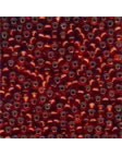 2.25 GRAMS Antique Seed Beads Rich Red #03049 Silverlined 11/0 2.5mm