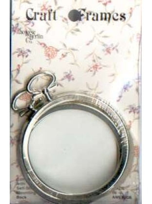 Craft frames circles, set of 2 complete with self-stick mounting back