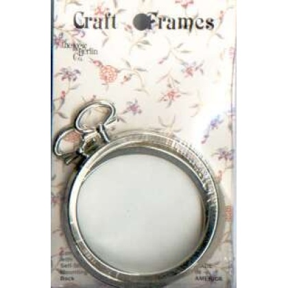 Craft frames circles, set of 2 complete with self-stick mounting back