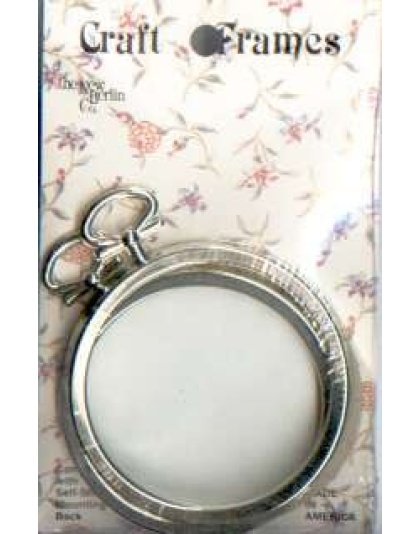 Craft frames circles, set of 2 complete with self-stick mounting back