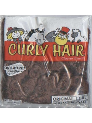 Curly hair, original curl Autumn Brown