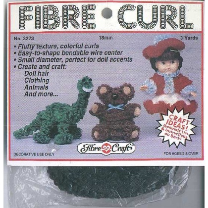 Fibre Curl 3 yard BLACK