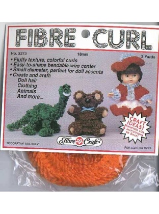 Fibre Curl 3 yard ORANGE