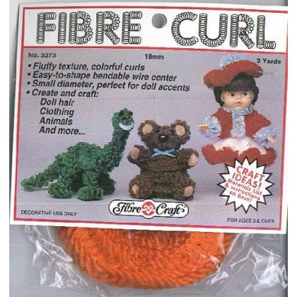 Fibre Curl 3 yard ORANGE