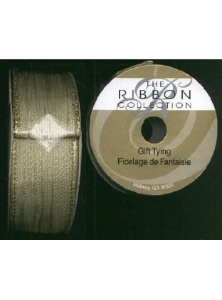 Gift tying ribbon crinkled elegance, gold 1 1/2 x 10ft.