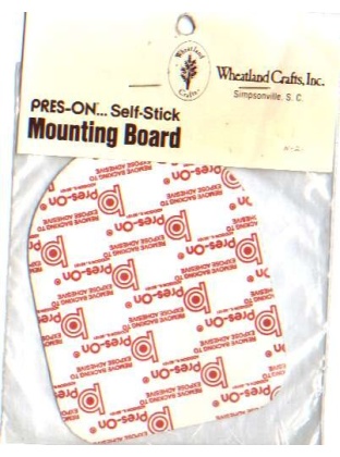 Mounting board Pres-on self-stick