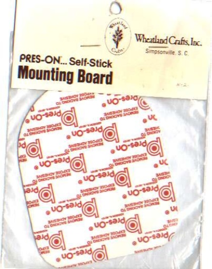 Mounting board Pres-on self-stick