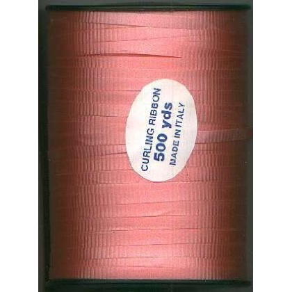 Poly curling ribbon PINK 9/16 inch by 500 yards