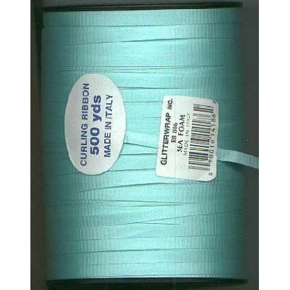 Poly curling ribbon SEA FOAM GREEN 9/16 inch by 500 yards