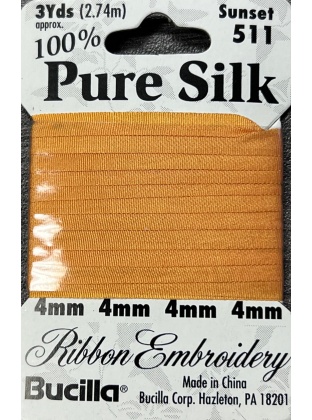 Pure Silk Ribbon Embroidery Sunset (3yd)