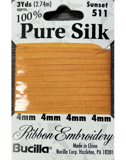 Pure Silk Ribbon Embroidery Sunset (3yd)