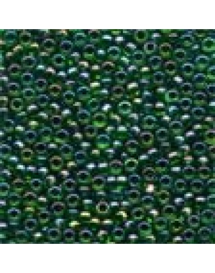 Seed Beads Emerald #00332 Transparent Rainbow 11/0 ( 2.5 mm ) 4.54 grams