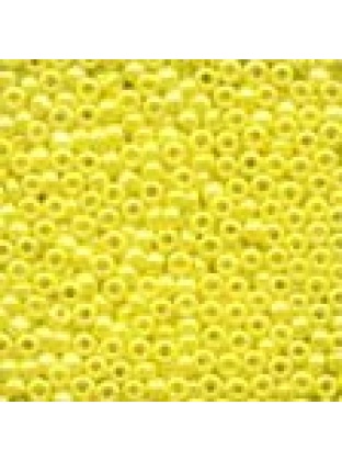 Seed Beads Yellow #00128 Opaque Luster 11/0 ( 2.5 mm ) 4.54 grams