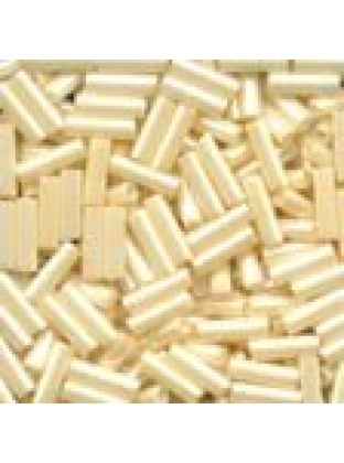 Small Bugle Beads Cream #70123 Opaque Luster 11/0 ( 6 mm Long )