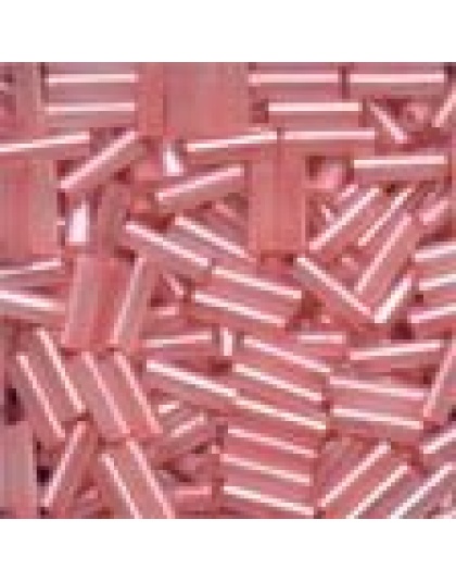 Small Bugle Beads Dusty Rose #72005 Inside Color 11/0 ( 6 mm Long)