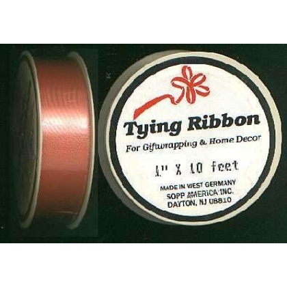 Tying ribbon 1 in. x 10 ft CORAL