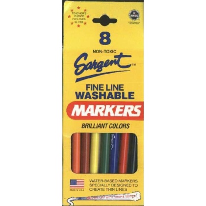 Washable 8 colors markers