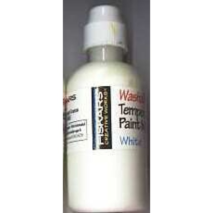 Washable Tempera paint - White. Tempera Paint Markers. 2 fl. oz. These are washable (soap and water cleanup), easy to use (just squeeze and paint). A great set for the crafter, schooler or teacher!