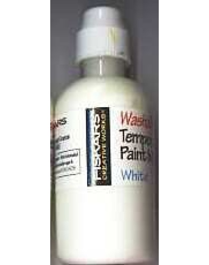 Washable Tempera paint - White. Tempera Paint Markers. 2 fl. oz. These are washable (soap and water cleanup), easy to use (just squeeze and paint). A great set for the crafter, schooler or teacher!