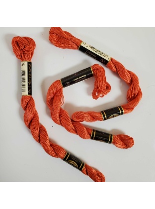 Coral Pearl Cotton Size 5 Thread by DMC