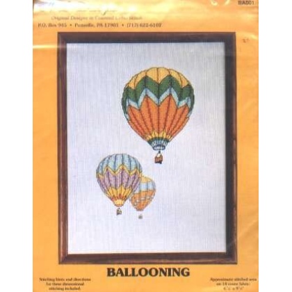 Ballooning by A+L Designs counted CrossStitch, BA001 *LAST ONE*