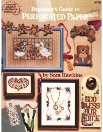 Beginners guide to Perforated Paper CrossStitch embroidery book 17 pages, 3576