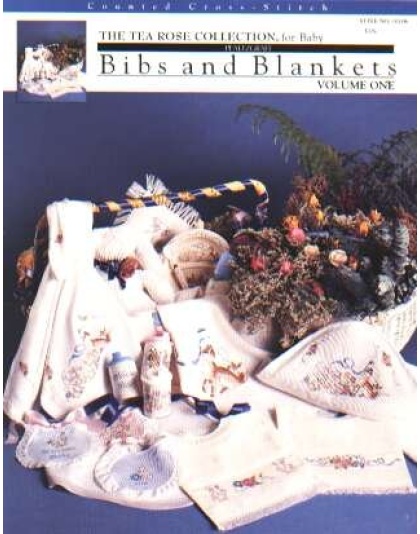 Bibs and blankets, the tea rose collection for baby CrossStitch leaflet