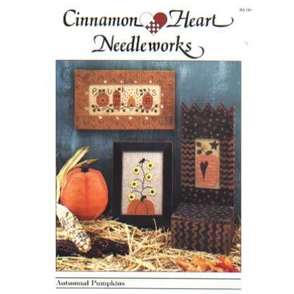 Cinnamon heart needleworks Autumnal pumpkins