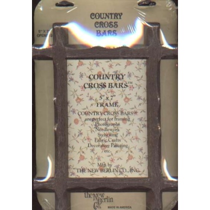 Country cross bars 5 inch x 7 inch frame