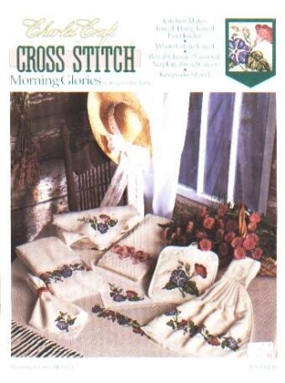 CrossStitch morning glories, settings for the table, bk-0014