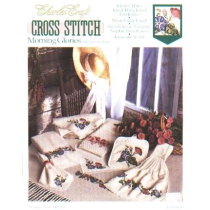 CrossStitch morning glories, settings for the table, bk-0014