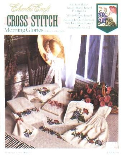 CrossStitch morning glories, settings for the table, bk-0014