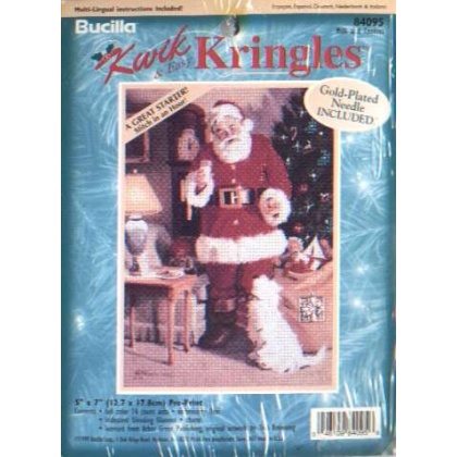 Kwick Kringles great Christmas started by Bucilla, gold-plated needled included