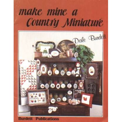 Make mine a country miniature CrossStitch book by Dale Burdett *Last one*