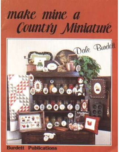 Make mine a country miniature CrossStitch book by Dale Burdett *Last one*