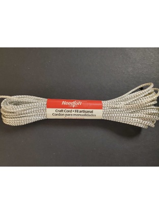 Needloft Plastic Canvas Cord 10 Yds. White