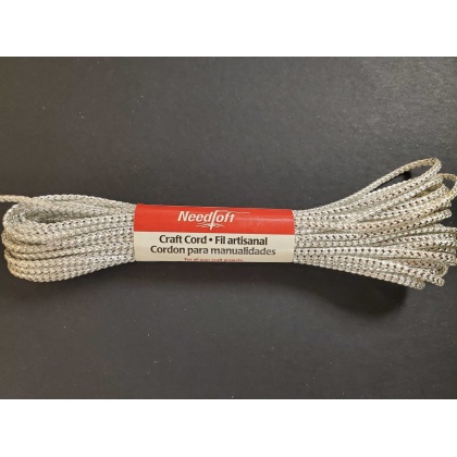 Needloft Plastic Canvas Cord 10 Yds. White