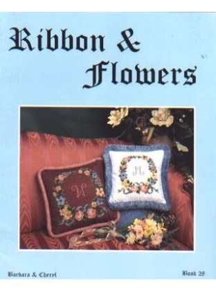 Ribbon and flowers crosstitch book by Barbara and Cheryl, 28 *last one*