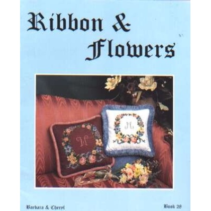 Ribbon and flowers crosstitch book by Barbara and Cheryl, 28 *last one*