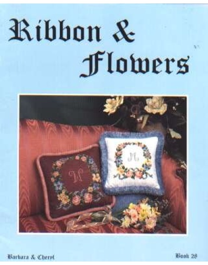Ribbon and flowers crosstitch book by Barbara and Cheryl, 28 *last one*