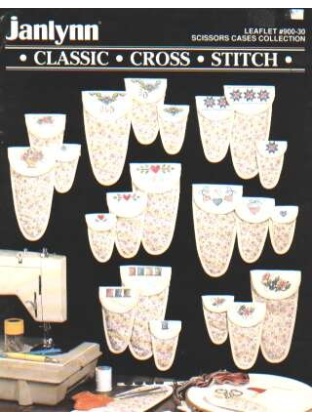 Scissors cases collection, classic CrossStitch leaflet 900-30 **LAST ONE**