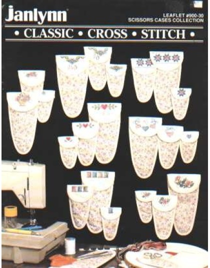 Scissors cases collection, classic CrossStitch leaflet 900-30 **LAST ONE**