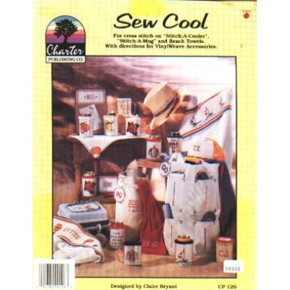 Sew Cool for CrossStitch leaflet, stitch a cooler, a mug and beach towels, 126