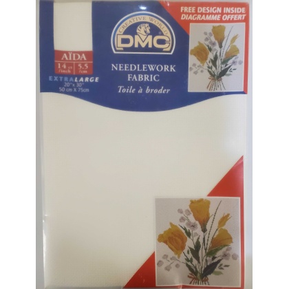 Aida Needlework Fabric 14 Count 20x30 White