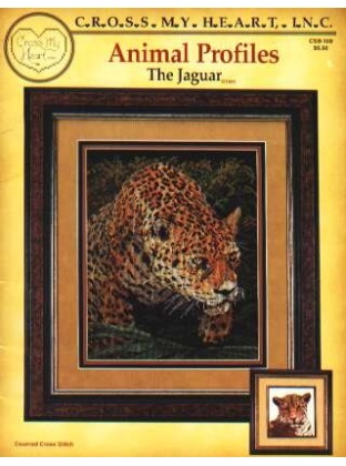 Animal profiles, the Jaguar counted CrossStitch, csb-109