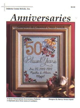 Annivesaries seven personalized anniversary patterns by Dakota CrossStitch