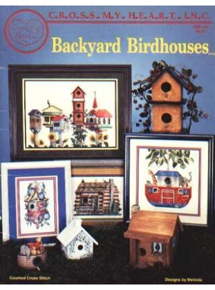 Backyard birdhouses counted CrossStitch, csb-123