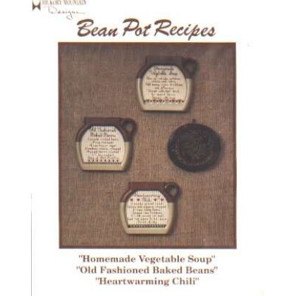 Bean pot recipes CrossStitch chart, leaflet