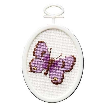 Butterfly Counted CrossStitch Kit 18 Count